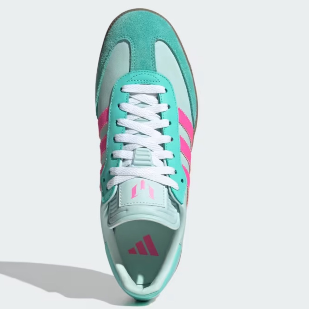 🩵💓 ADIDAS SAMBA X MESSI MINT PINK 🩵💓 - Picture 4 of 5